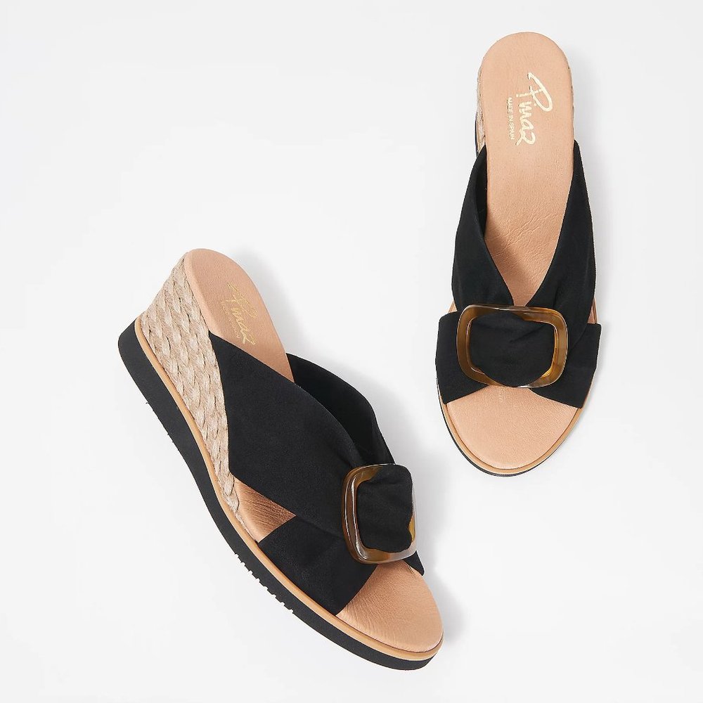Pinaz Suede Slide Espadrilles